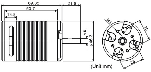 ALIGN 650L Brushless Motor(1220KV) RCM-BL650L KX860024A