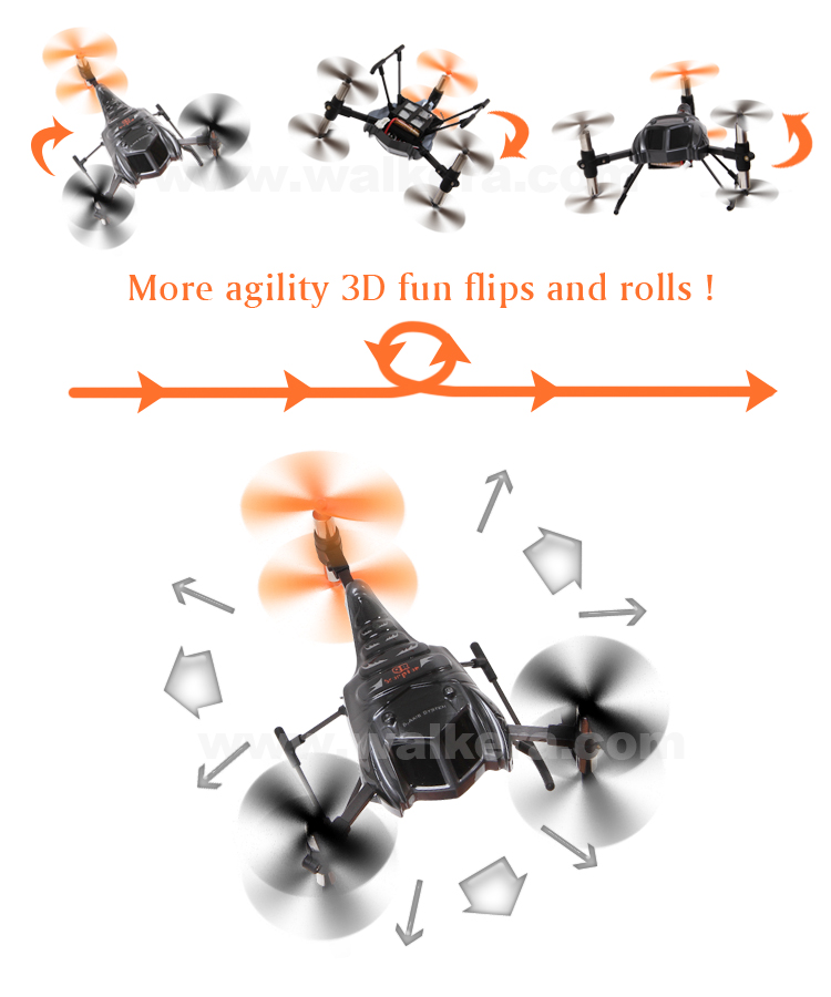 WALKERA QR Scorpion ARF 6 Rotors UFO without Transmitter 2.4GHz