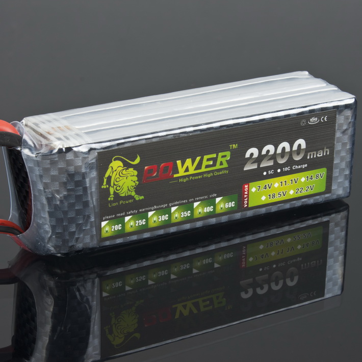 LION Power 14.8V 2200MAH 40C LiPo Battery BT691