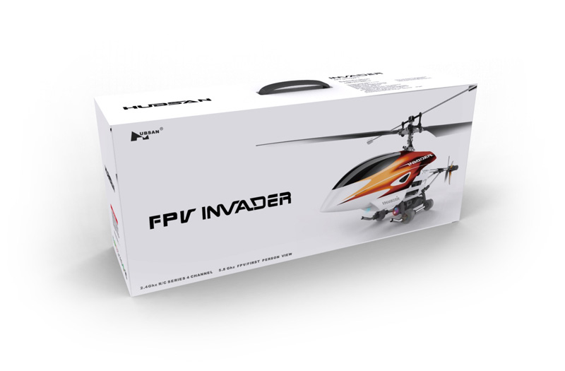 Hubsan FPV Invader Fixed Pitch 4CH Helicopter with 2.4Ghz Radio System RTF H102F