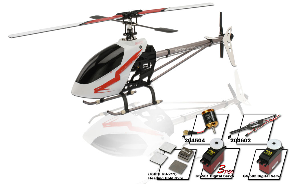 Gaui Hurricane 425 Super Combo RC Helicopter 204451