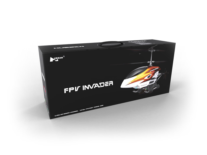 Hubsan H202F FPV Invader Co-Axial 4CH Helicopter with 2.4Ghz Radio System RTF