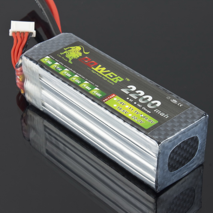 LION Power 14.8V 2200MAH 25C LiPo Battery BT694