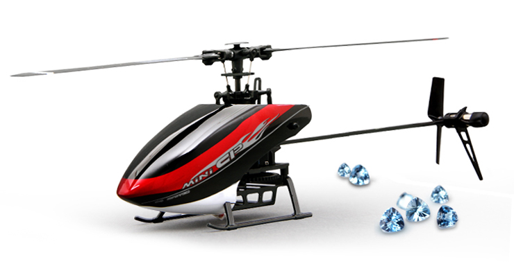 Walkera mini CP  With DEVO 7E Transmitter 6CH 3D 3-axis gyro helicopter RTF 2.4 GHz