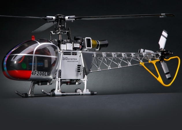 Walkera HM 4F200LM 8-CH RTF helicopter WK2801 (2.4 GHz Silver Edition)