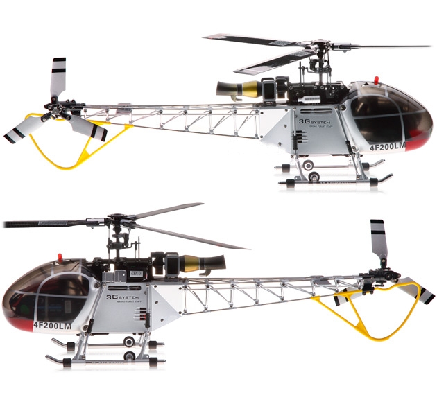 Walkera HM 4F200LM 8-CH RTF helicopter WK2801 (2.4 GHz Silver Edition)