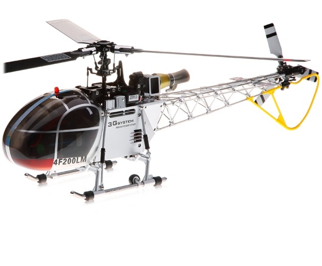 Walkera HM 4F200LM 8-CH RTF helicopter WK2801 (2.4 GHz Silver Edition)