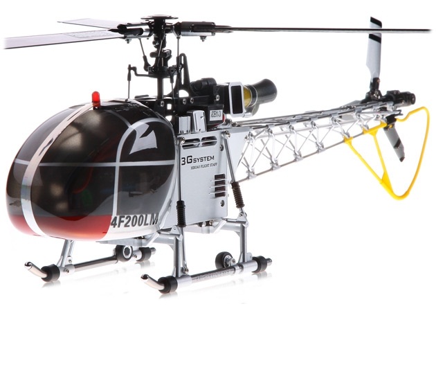 Walkera HM 4F200LM 8-CH RTF helicopter WK2801 (2.4 GHz Silver Edition)