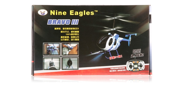 Nine Eagles Bravo III 312A 4CH helicopters RTF (Blue Edition 2.4 GHz )