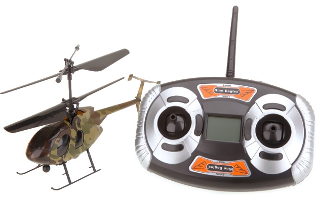 Nine Eagles Bravo III 312A 4CH Helicopter RTF (Jungle Camouflage Edition 2.4 Ghz )