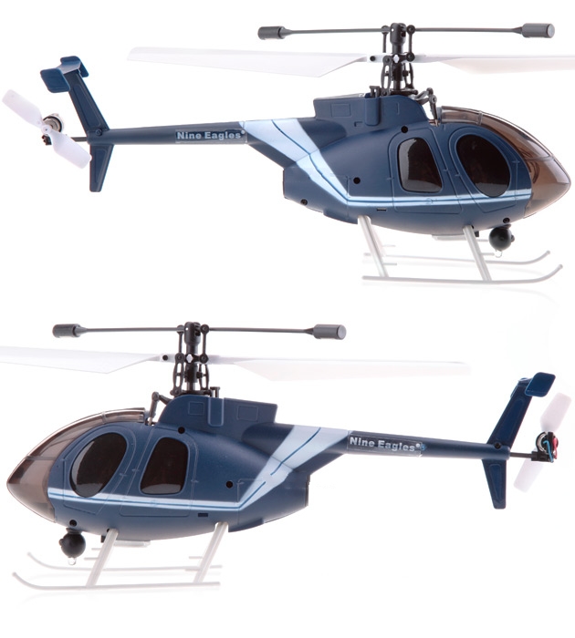 Nine Eagles Bravo SX 320A 4CH RTF Helicopter (Blue Edition 2.4 GHz )
