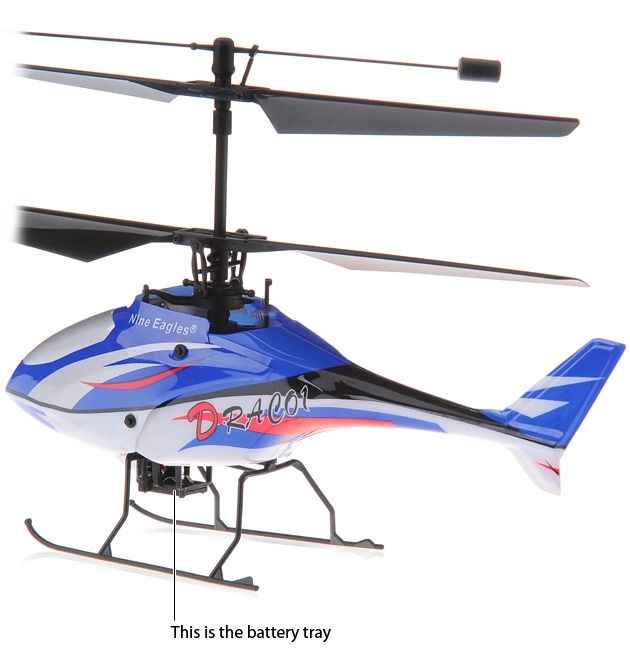 Nine Eagles Draco 210A helicopter 4ch RTF (Blue Edition 2.4 GHz )