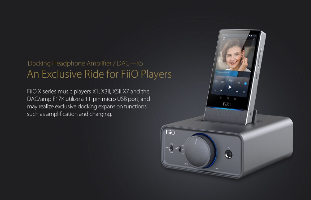NEW!! FiiO K5 Docking Headphone Amplifier