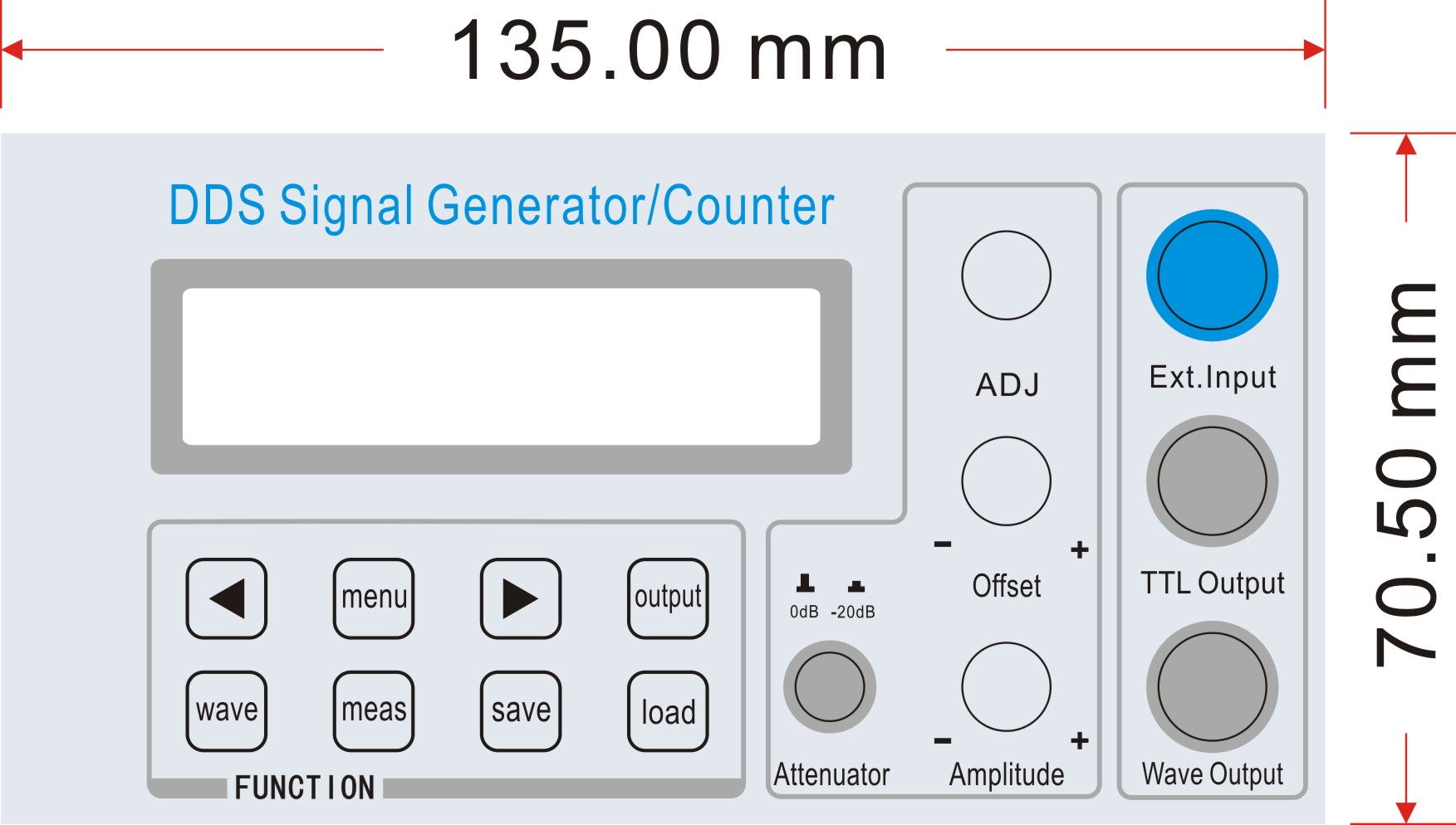 SGP1010S DDS Signal Generator Direct Digital Synthesis Function Counter 10MHz 