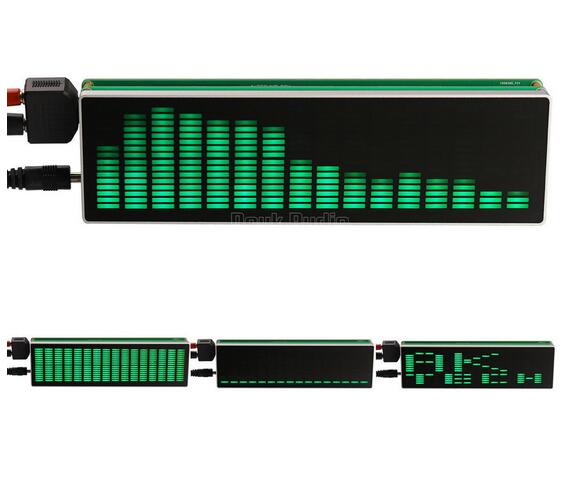 OLED Music Audio Spectrum Indicator Desktop MP3 PC Amplifier Speed Adjustable 