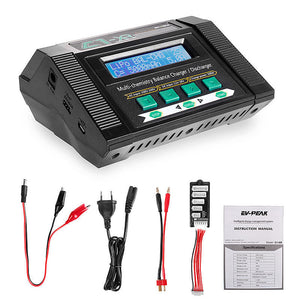 EV-PEAK C1-XR 1-6S 10A Lithium Battery Multi-chemistry Balance Charger/Discharger Built-in Power Supply