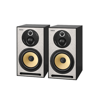 2PCS UOTANG T802 150W HiFi Passive Bookshelf Speakers 8-Inch 3-Way Home High Fidelity Speakers