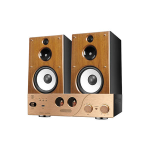 UOTANG D398 Set with 2PCS T318 3-Way 8-Inch Speakers (Red/Walnut Colo) + MK8200 Tube Amp + Optional MT901 CD Player