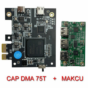 Cap75T High Speed DMA Hardware Board + ESP32-S3x2 Development Board MAKCU Box + Optional HDMI-compatible CapDMA Video Overlay Box