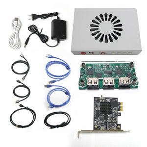 Cap75T High Speed DMA Hardware Board + ESP32-S3x2 Development Board MAKCU Box + Optional HDMI-compatible CapDMA Video Overlay Box