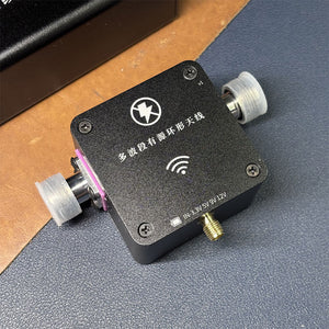 HamGeek 1986 Antenna Kit 9kHz-950MHz Portable Multi-band Active Loop Antenna Receiver + Optional Linear Feeder Power Supply