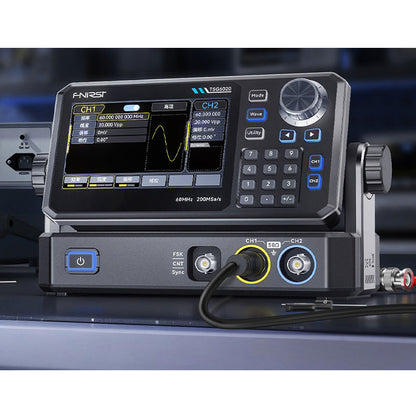 FNIRSI TSG3020/TSG6020 30MHz/60MHz 2-Channel Function Arbitrary Waveform Signal Generator with 4.3-inch Touch Screen