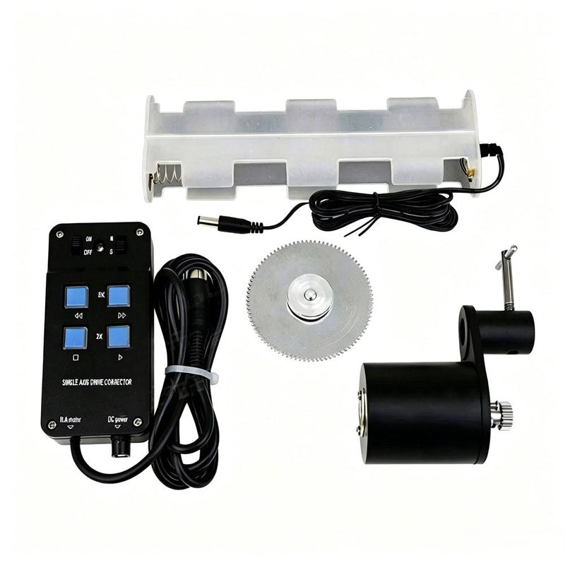 Skyoptikst Telescope Tracking System RA Telescopic Single-Axis Tracking Motor with M4 Hand Controller for EQ4 Equatorial Mount