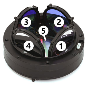 Wanderer FilterCube 2-Inch/50MM 5-Position Motorized Filter Wheel Zero-Obstruction for RASA11/14