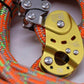 Golden Rope Grab 150KG Load High-altitude Operation Protection Auxiliary Device with Orange Rope