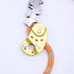 Golden Rope Grab 150KG Load High-altitude Operation Protection Auxiliary Device with Orange Rope