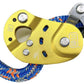 Golden Rope Grab 150KG Load High-altitude Operation Protection Auxiliary Device with Blue Rope