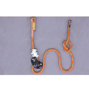 Black Rope Grab 150KG Load High-altitude Operation Protection Auxiliary Device with Blue/Orange Rope