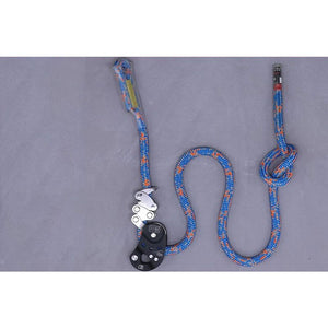 Black Rope Grab 150KG Load High-altitude Operation Protection Auxiliary Device with Blue/Orange Rope