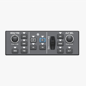WingFlex DAP 500 Digital Autopilot Panel Flight Simulator PC General Aviation Controller with Aluminum Stand