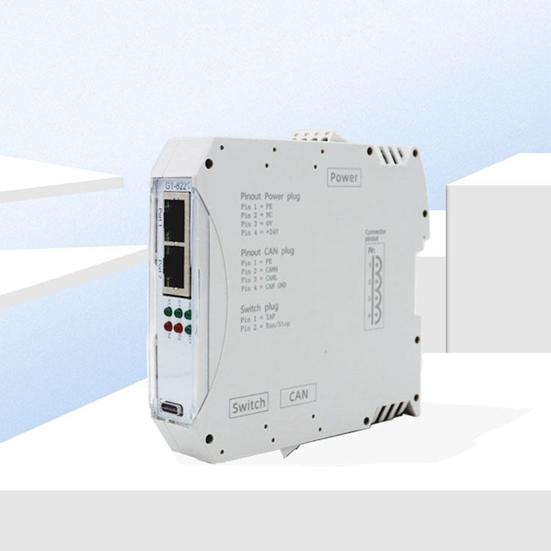 GCAN GT-8221-COM EtherCAT Slave to CANopen Master Converter Gateway PLC Module Industrial Protocol Converter