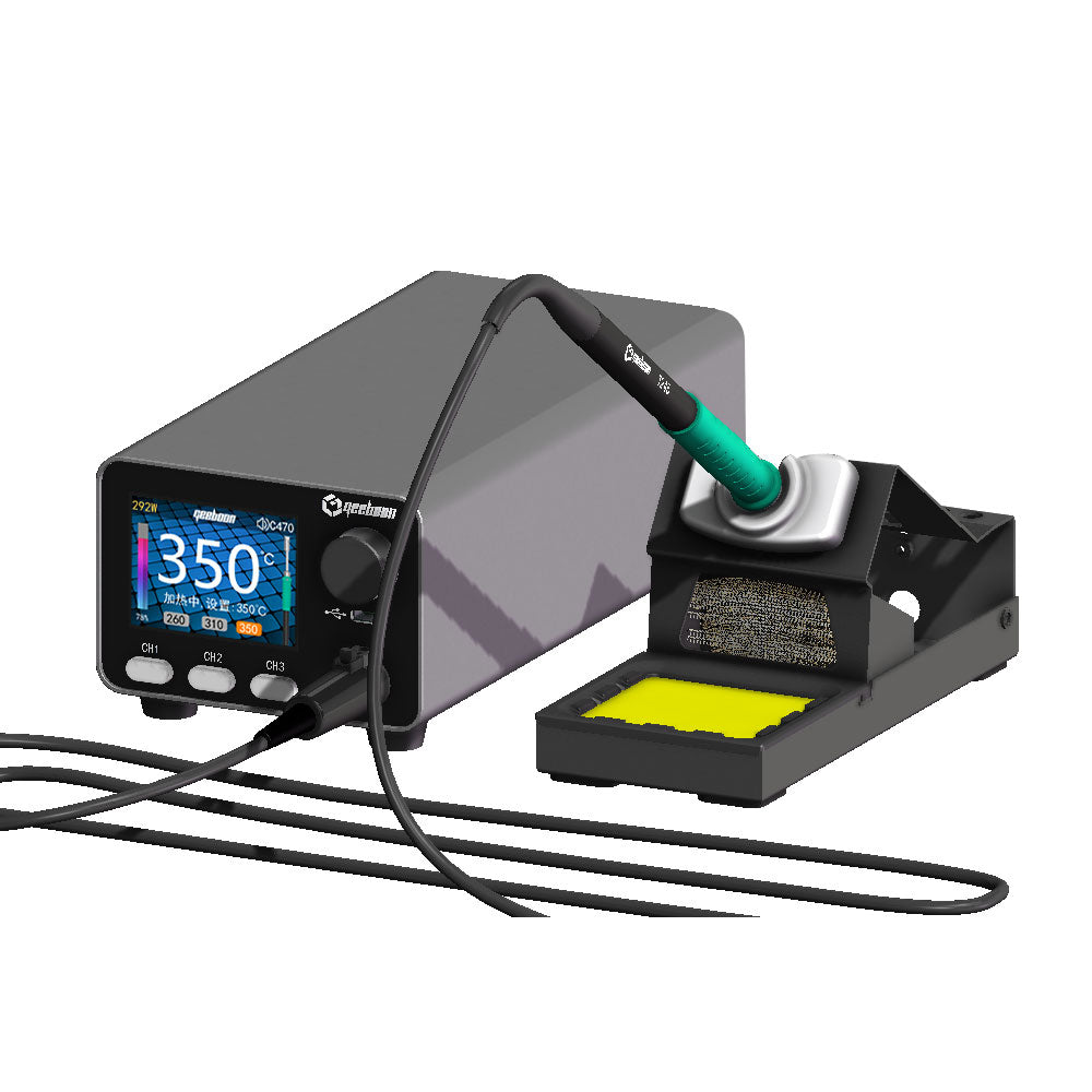 GEEBOON HC24-470 Kit 400W High Power Soldering Station with T470 Handle and C470 Soldering Tip for Mobile Phone Repair