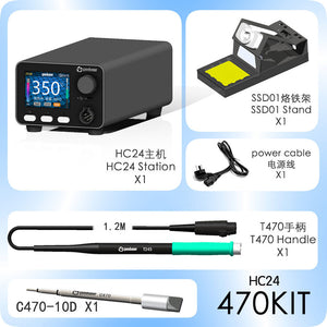 GEEBOON HC24-470 Kit 400W High Power Soldering Station with T470 Handle and C470 Soldering Tip for Mobile Phone Repair