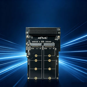 FMC2DualSSD Dual Channel M.2 SSD Expansion Card PCIE3.0x4 High Speed Expansion Module for Development Board