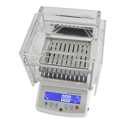 MDJ-3000E 0.01-3000g Large Capacity Density Tester High Precision Solid Densimeter RS232 Automatic Weight Calibration