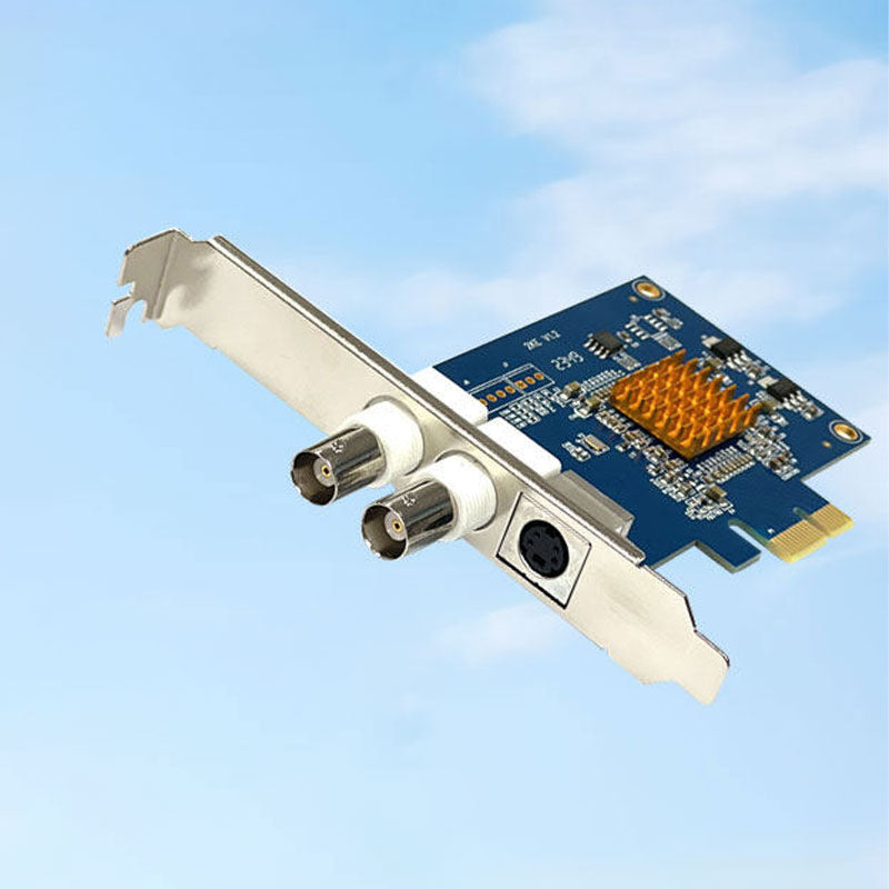 Thanksbuyer SV2000E Standard Definition PCIE Video Acquisition Card with 3m/2m Cable Support for Directshow Development