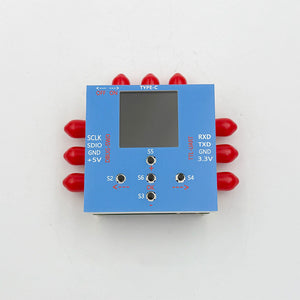 PE42582 SP8T RF Switch Module Single-Pole 8-Throw 9K-8GHz RF Switch + Optional STM32 LCD Controller Board USB TTL Communication