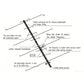 HamGeek U7V4-P 145-435MHz Portable UHF VHF Dual-Band Satellite Yagi Antenna for Ham Radio