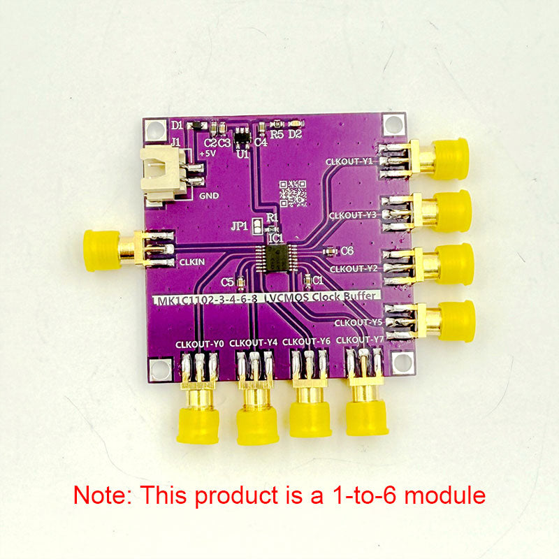 Clock Buffer 1-IN 6-OUT/8-OUT 200MHz Low Phase Delay Crystal Oscillator Active Power Splitter