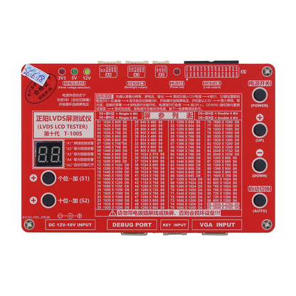 Thanksbuyer T-100S 10th Generation (100 Kinds of Resolution) 3840x2160 2K 4K LVDS LCD Screen Tester LED LCD Panel Tester for TV Screens