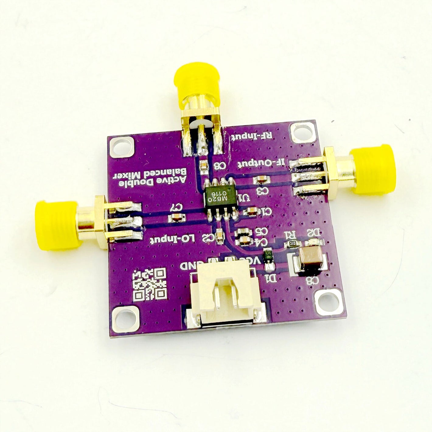 IAM-81008/IAM-82008 Frequency Mixer Module Dual Balanced Balun 0.05-5GHz RF Mixer 4-8V/7-13V Power Supply