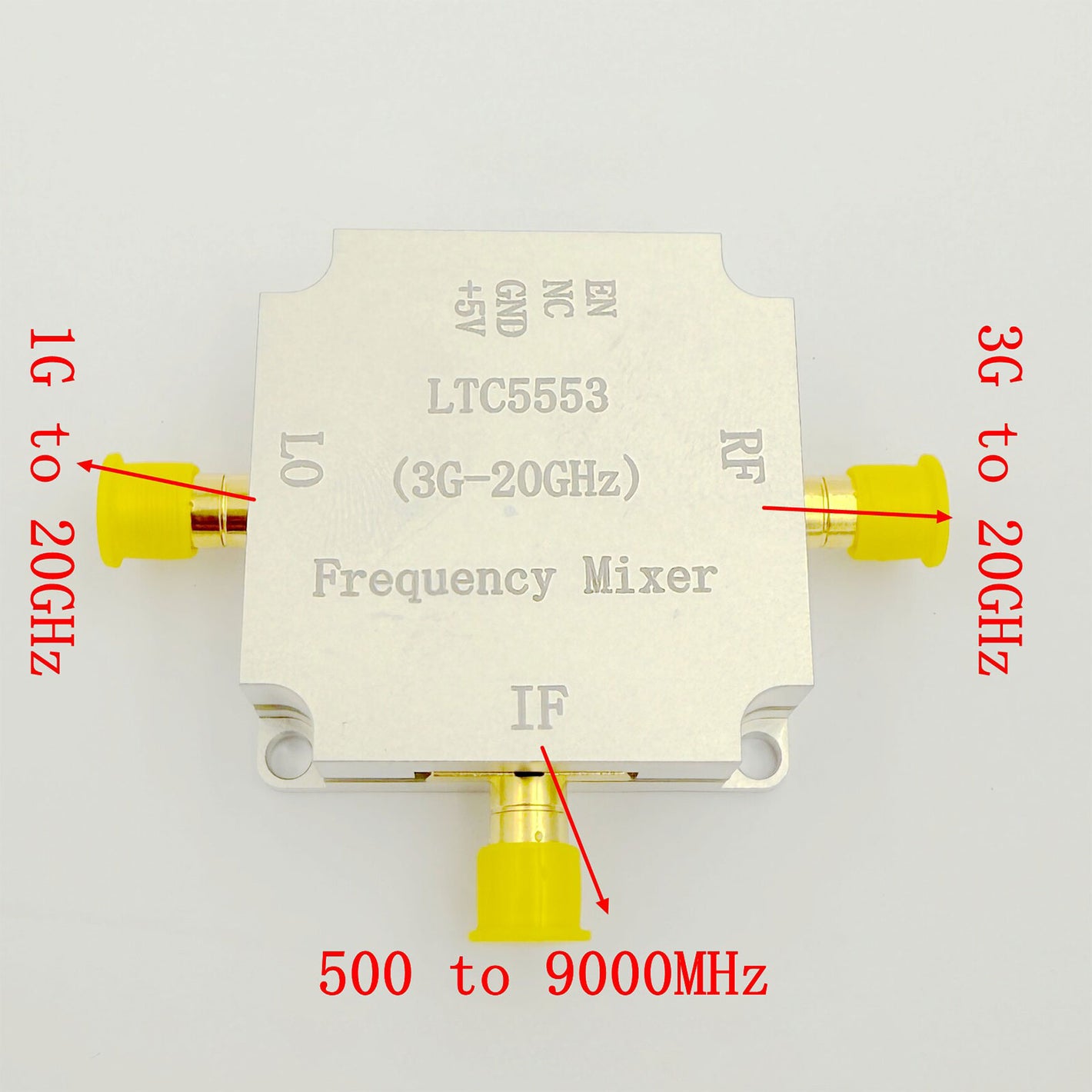 LTC5553 3GHz-20GHz Microwave RF Frequency Mixer with Wideband 500-9000MHz IF Integrated LO Buffer