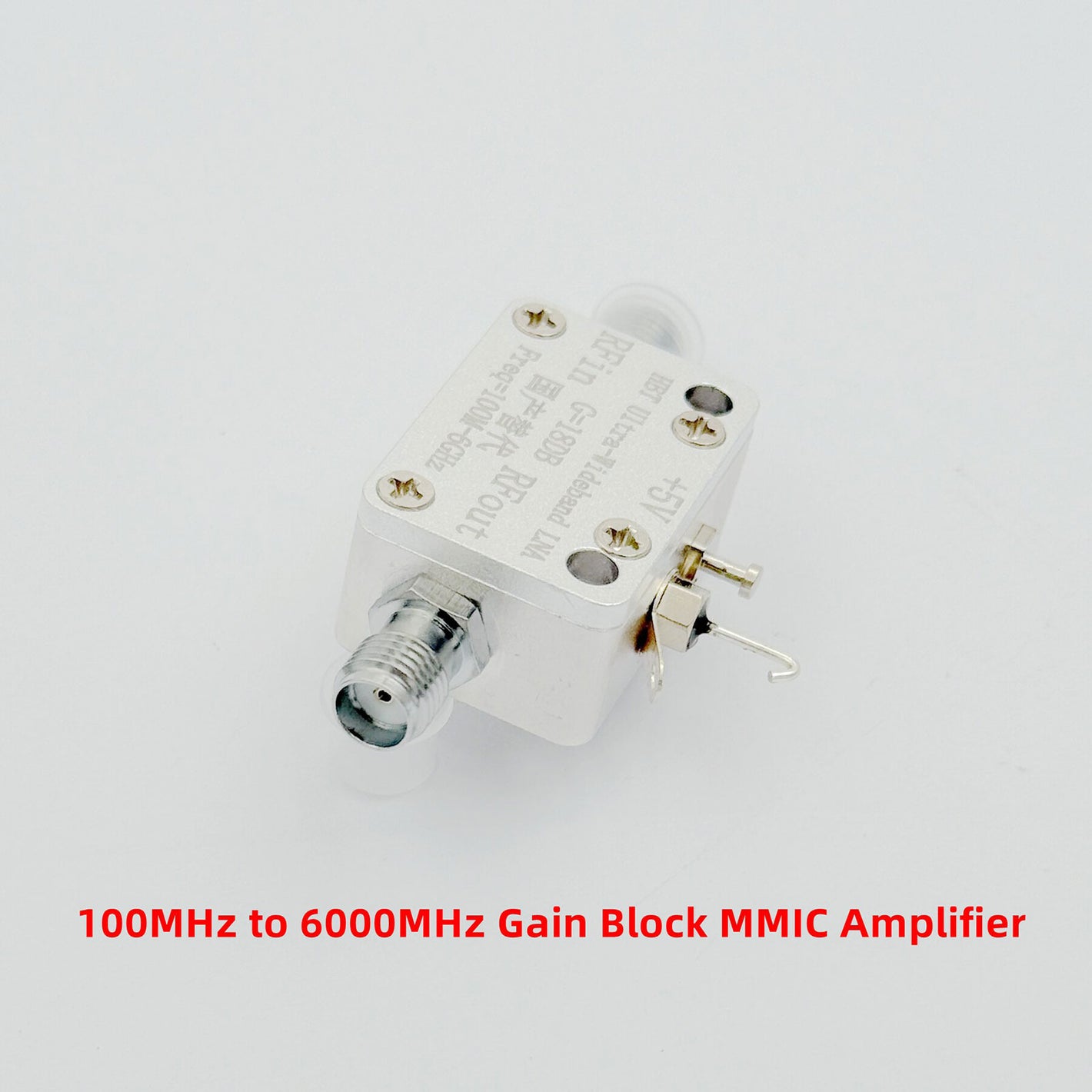 WYDZ-YG602020W 100MHz-6GHz RF Wideband Gain Block MMIC Amplifier Module 18dB Better than SBB5089