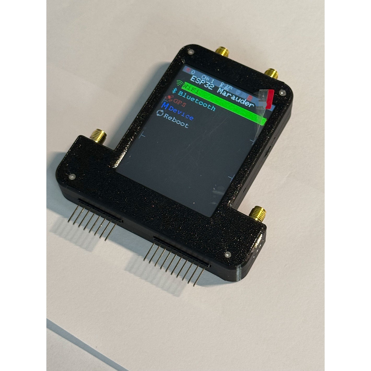 Black 5G Version Flipper Zero External Module Kit 433MHz RF ESP32C5 GPS Modules with 2.8-inch Screen for Signal/Data Analysis