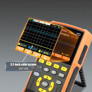 TOOLTOP ET852C 3-IN-1 Dual Channel Oscilloscope 50MHz Multimeter Signal Generator with 3.2-Inch Color Screen