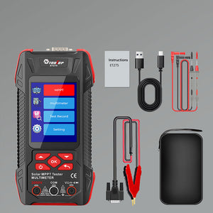 TOOLTOP ET273/ET275 Solar MPPT Tester 3-90V/0-40A/2000W High Power Photovoltaic Tester with 3.2-Inch HD Screen